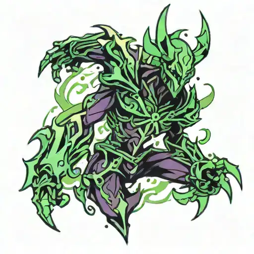 minimalist thresh tattoo design idea