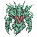 minimalist thresh tattoo design idea