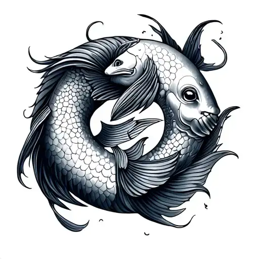 Pisces And Sagittarius tattoo design idea