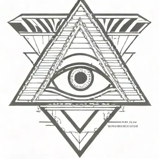 eye within a pyramid tattoo design idea