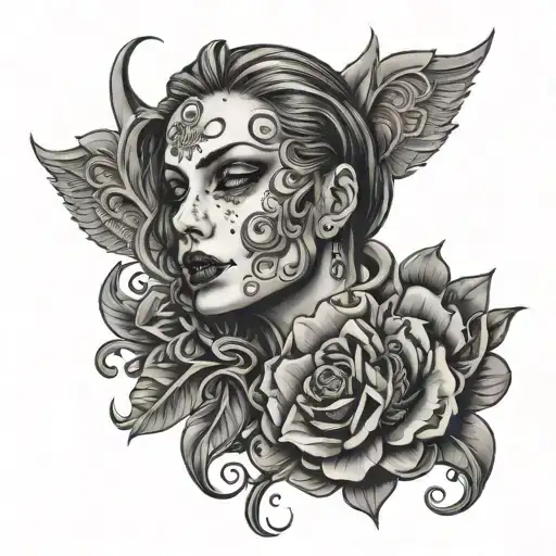femdom strapon tattoo design idea
