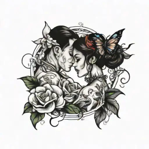 couple tattoo tattoo design idea