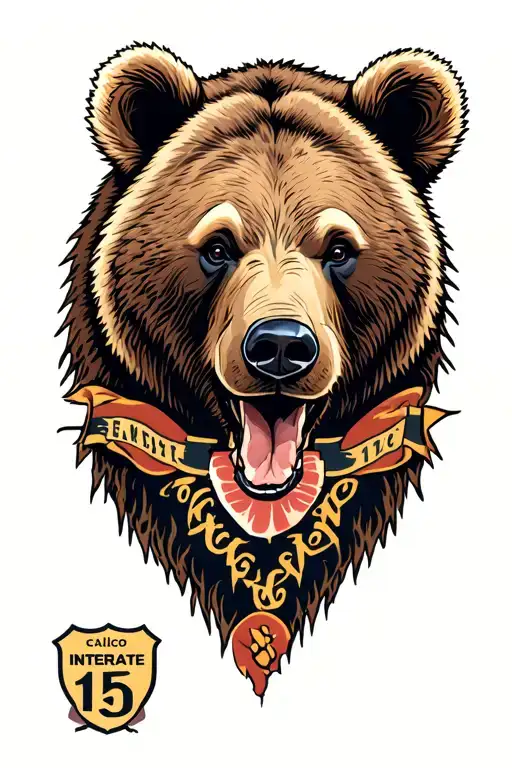 calico ghost town interstate 15 and a bear tattoo design idea