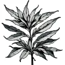 Sage Plant tattoo design idea