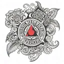 alice in chains breaking and bursting tattoo design idea