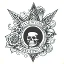 alice in chains breaking and bursting tattoo design idea