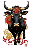 Chinese ox tattoo design idea