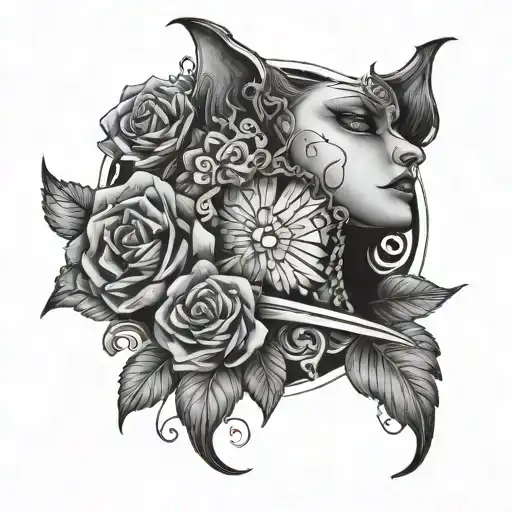 Submissive tattoo design idea
