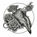 Submissive tattoo design idea