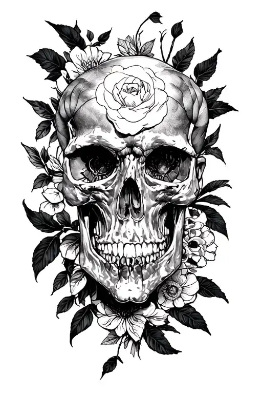 hate and love tattoo design idea