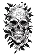 hate and love tattoo design idea