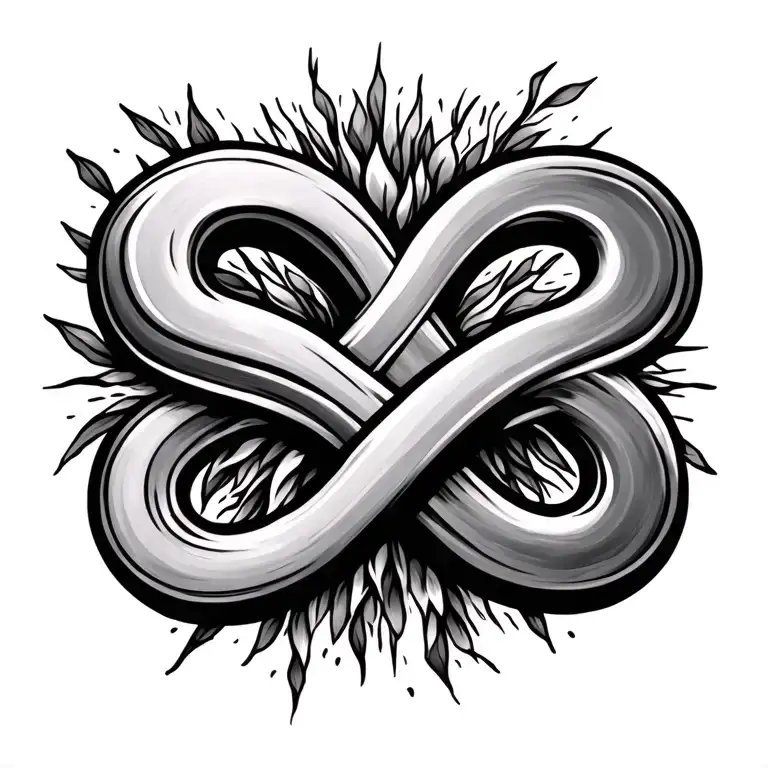 Autism infinity symbol tattoo design idea