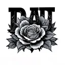 Dad Memorial tattoo design idea