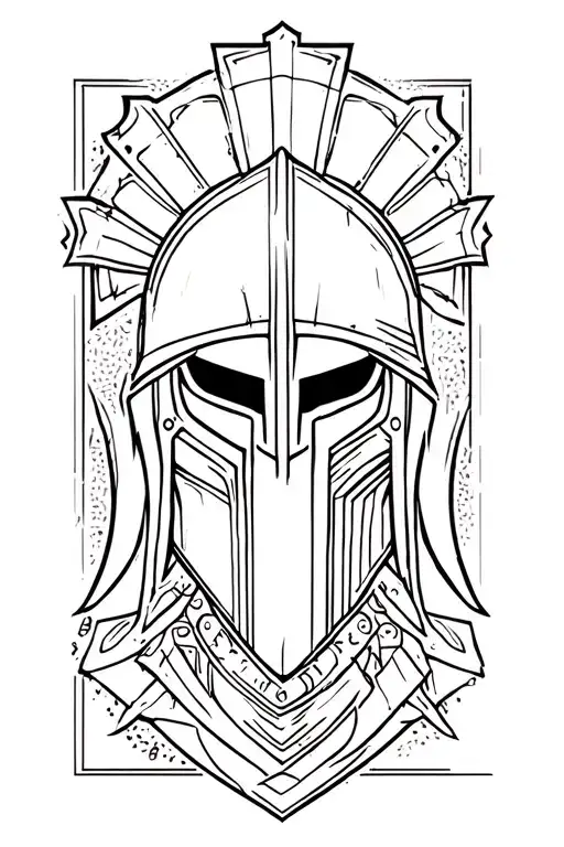 spartan warrior tattoo design idea