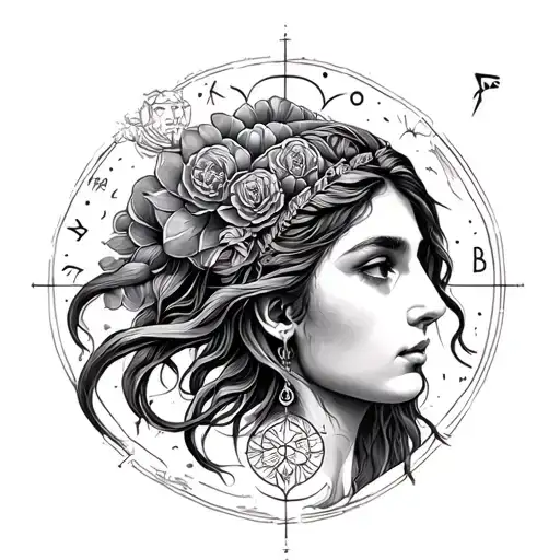 libra pieces gemini aquarius zodiac signs together tattoo design idea