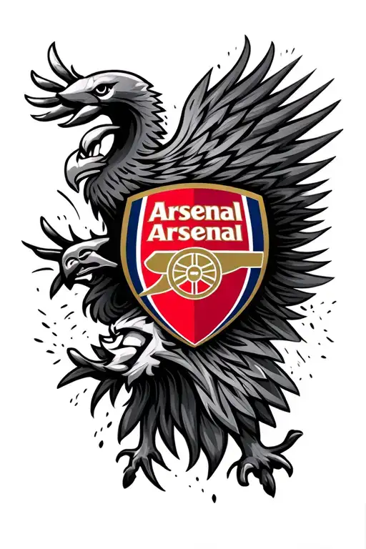 arsenal football club tattoo design idea