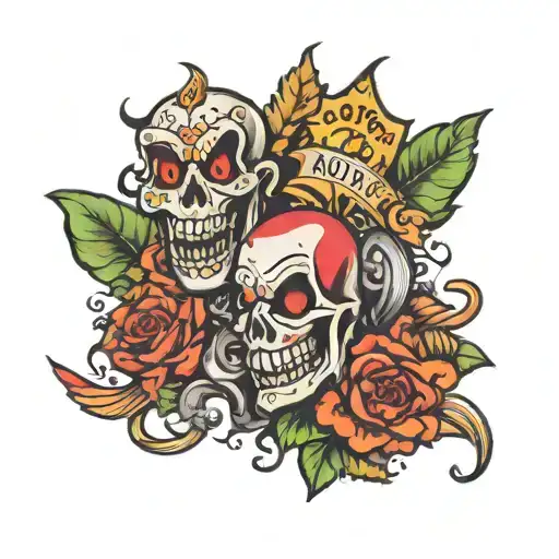 laugh now cry later money   tattoo design idea