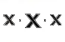 "x X x" tattoo design idea