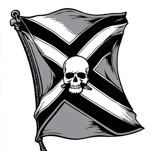 Rebel Flag tattoo design idea
