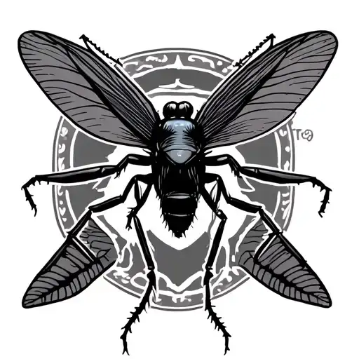 mosquito wrangler tattoo design idea