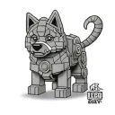 Lego Bluey tattoo design idea