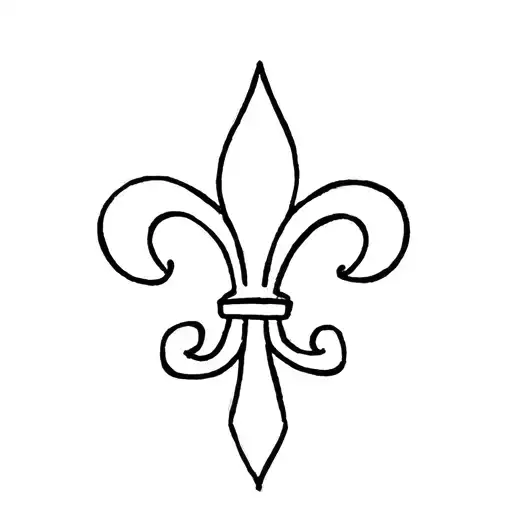 Crown Paris France Fleur de Lis tattoo design idea