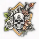 ACES AND EIGHTS  tattoo design idea