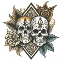ACES AND EIGHTS  tattoo design idea