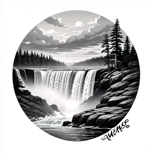 Niagara Falls tattoo design idea