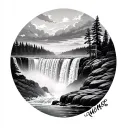 Niagara Falls tattoo design idea