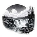 Niagara Falls tattoo design idea