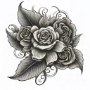 worthy scripted tattoo design idea