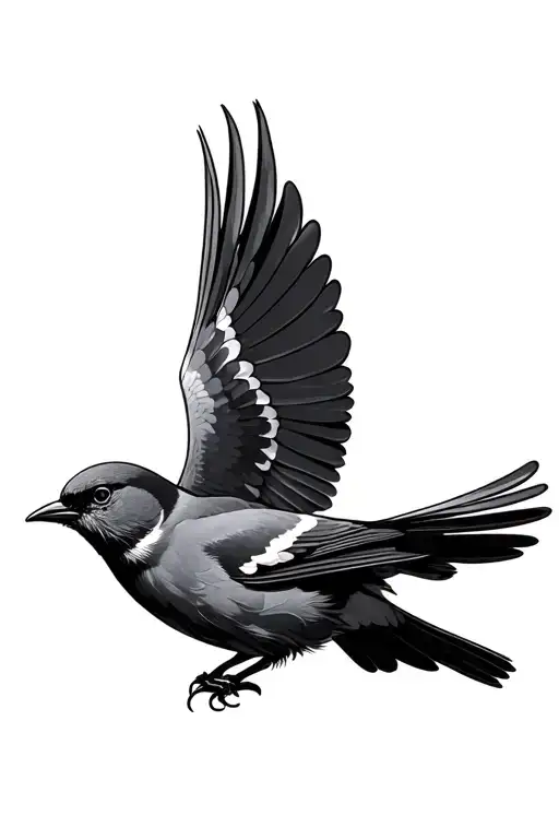 flying canary's tattoo design idea