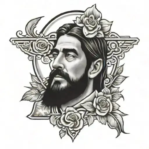 Jesus Malverde tattoo design idea