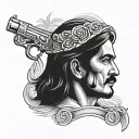 Jesus Malverde tattoo design idea