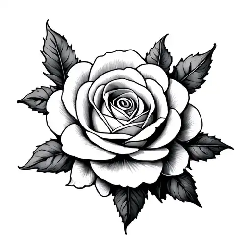 Tudor Rose tattoo design idea