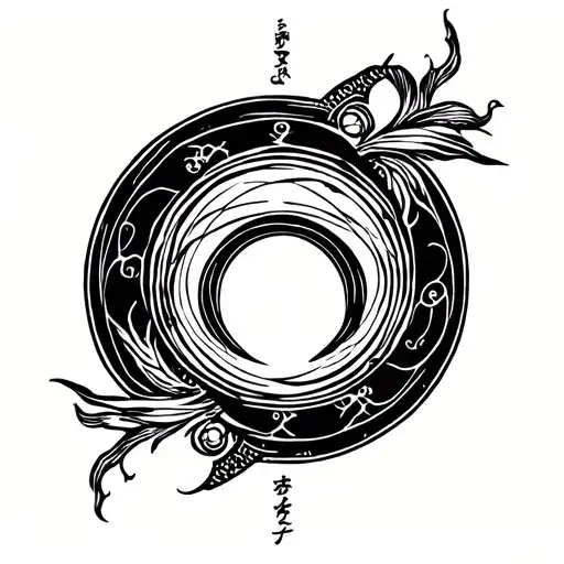 enso circle tattoo design idea