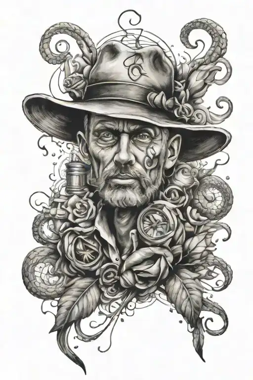 oiler whit naples tattoo design idea