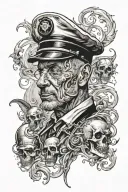 oiler whit naples tattoo design idea