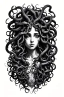medusa surrounded tattoo design idea