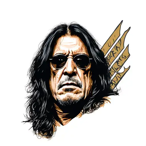 Ozzy Osbourne tattoo design idea