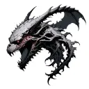 cyber demon tattoo design idea