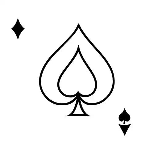 ace of spade card tattoo design idea