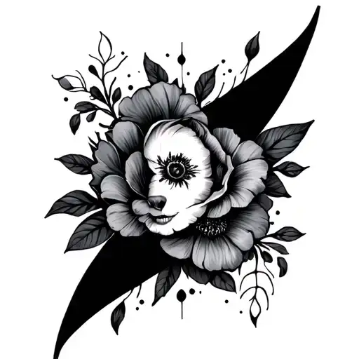 Contrast tattoo design idea