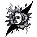 Contrast tattoo design idea