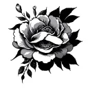 Contrast tattoo design idea