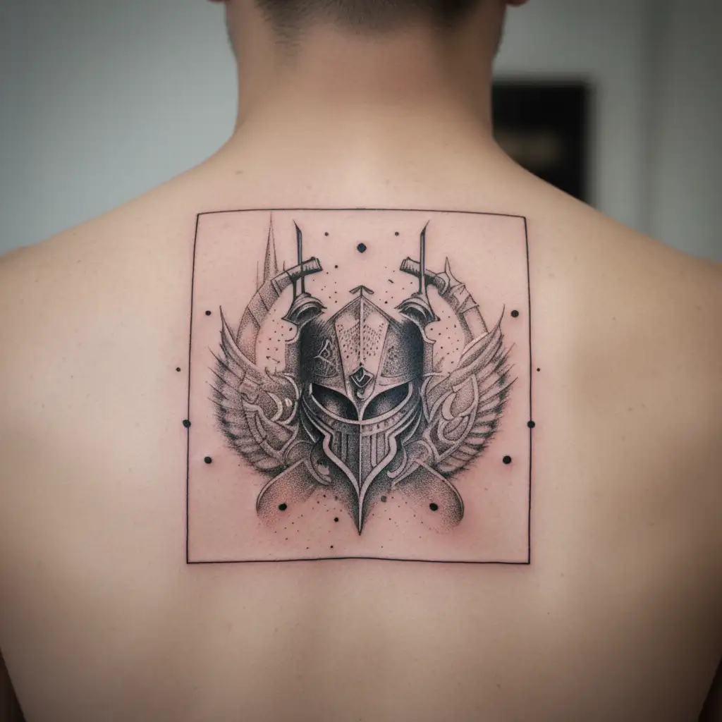 swordwith  Morior Invictus tattoo design idea