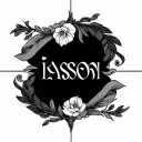 HOW IS THE NAME IASON AND THE NAME EMILIA IN GREEK CALLOGRAPHICAL Script tattoo design idea
