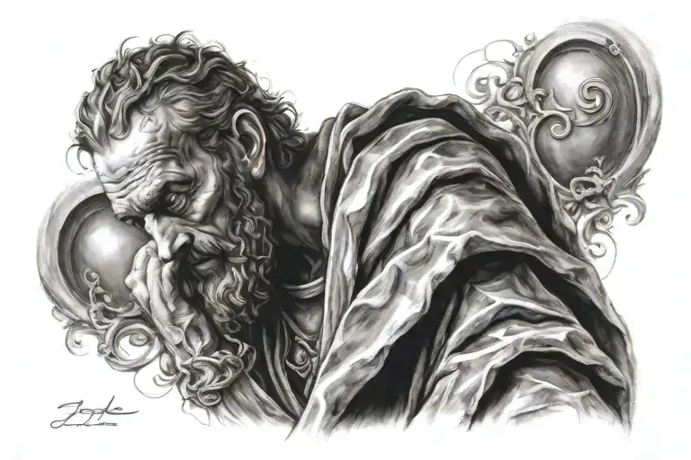 Saint Jude Thaddeus tattoo design idea