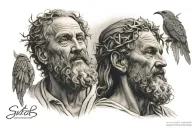 Saint Jude Thaddeus tattoo design idea